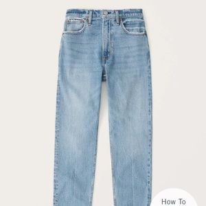 High Rise Mom Jeans Abercrombie and Fitch 32/14R